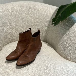 J.Crew brand made in Italy leather. Ankle booties. size 6